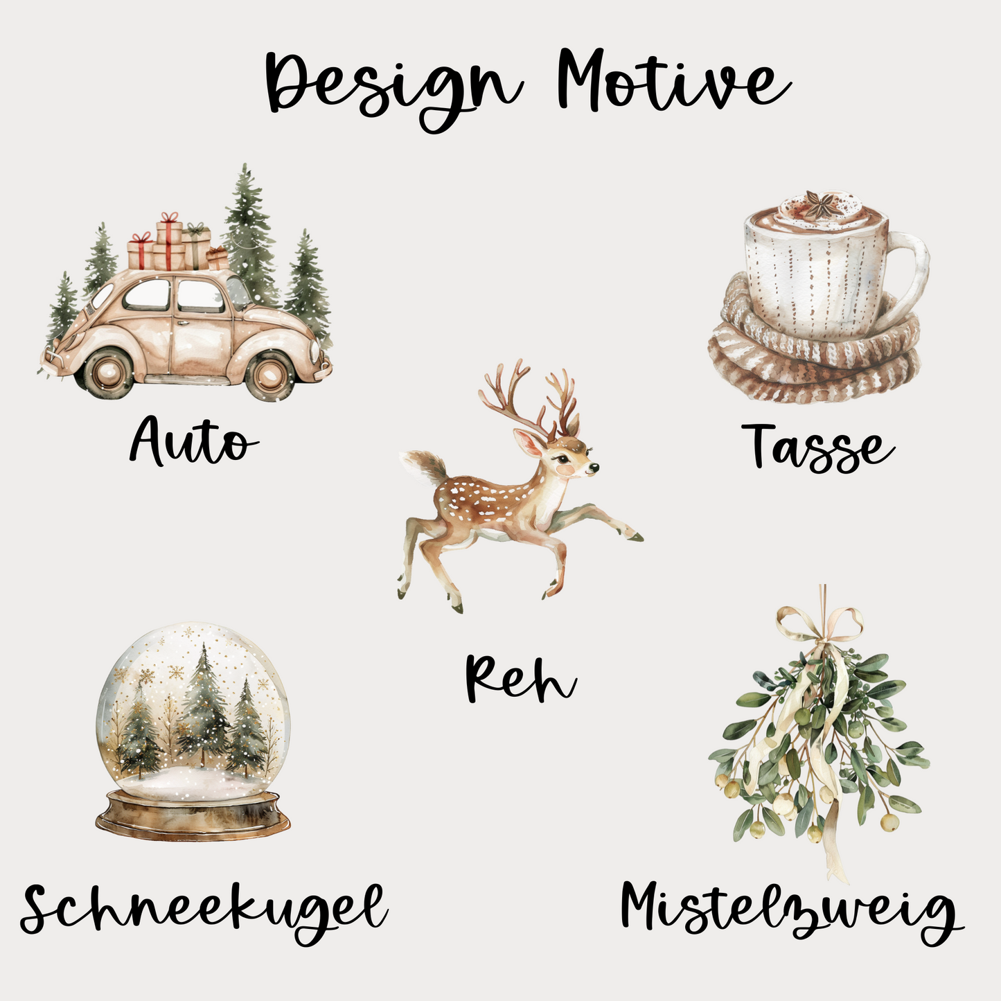 Baumwoll-Säckchen Natural personalisiert für Nikolaus & Weihnachten – Alternative Geschenkverpackung