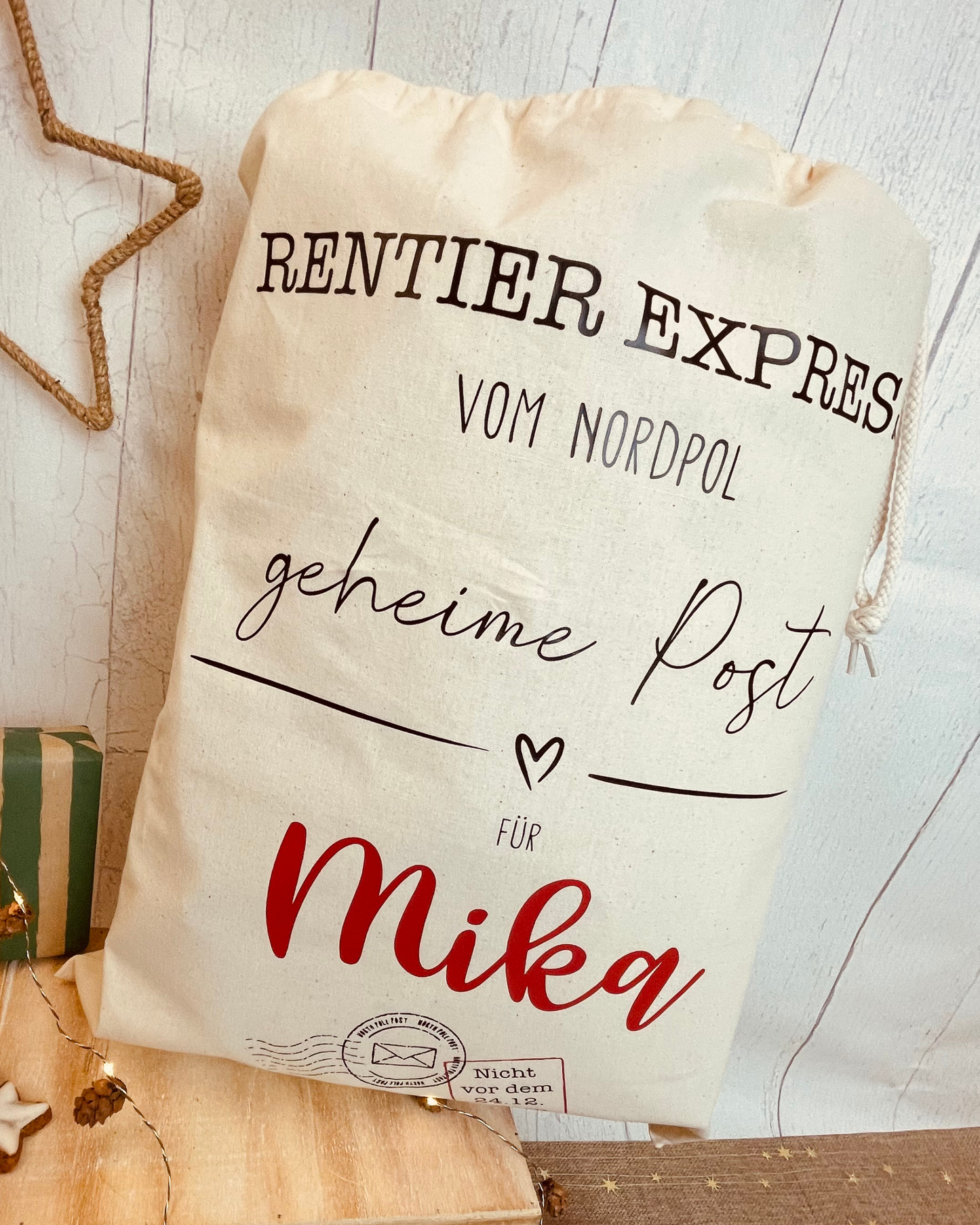 Nikolaus-Sack „Rentier Express“ – Geheime Post vom Nordpol