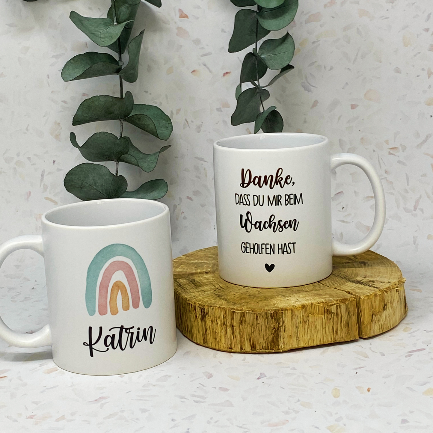 Tasse Danke dass du mir beim Wachsen geholfen hast - Abschiedsgeschenk Kindergarten - Geschenk Erzieherin Tagesmutter