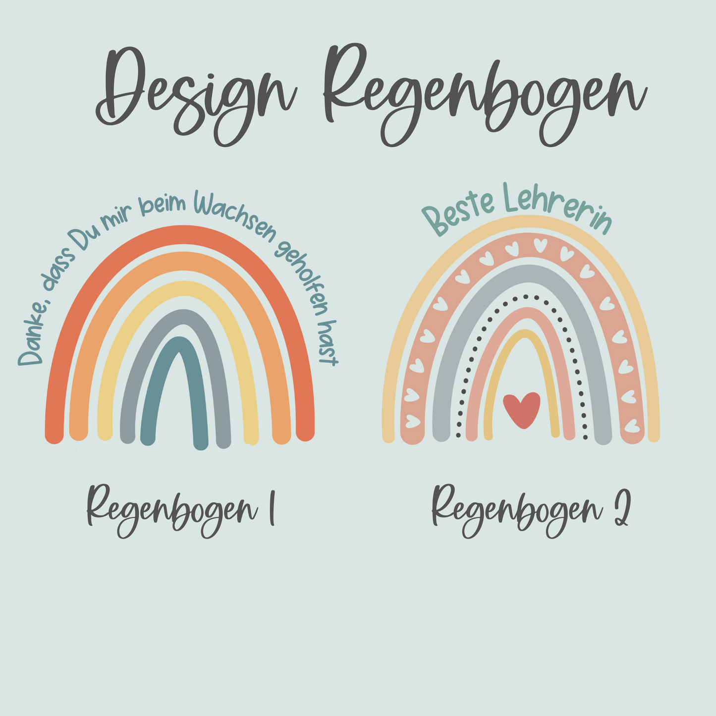 Personalisierter Stiftebecher mit Regenbogenmotiv - Das ideale Geschenk für Lehrer;innen