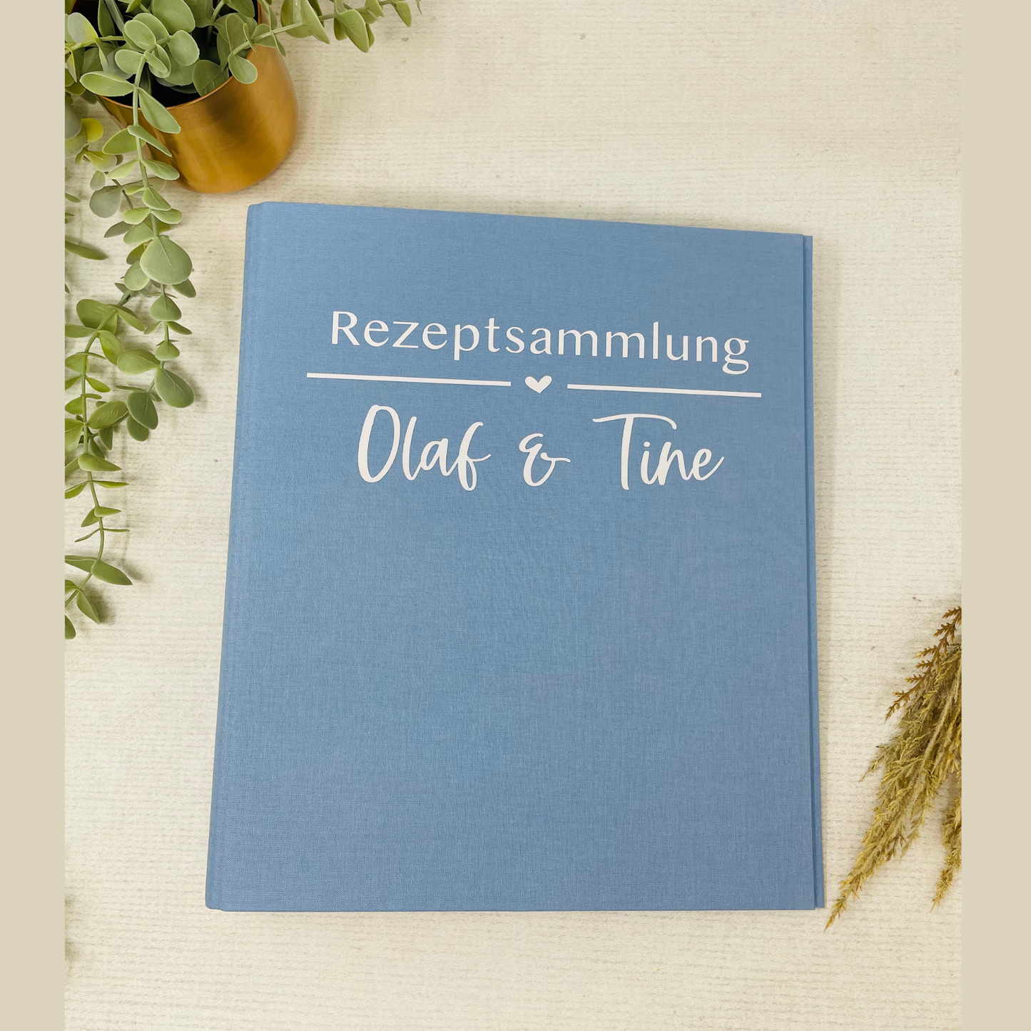 Leinenordner für deine Lieblingsrezepte