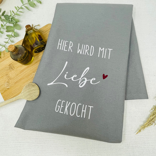 Personalisiertes Geschirrtuch – Stilvolles Küchentuch aus 100 % Baumwolle