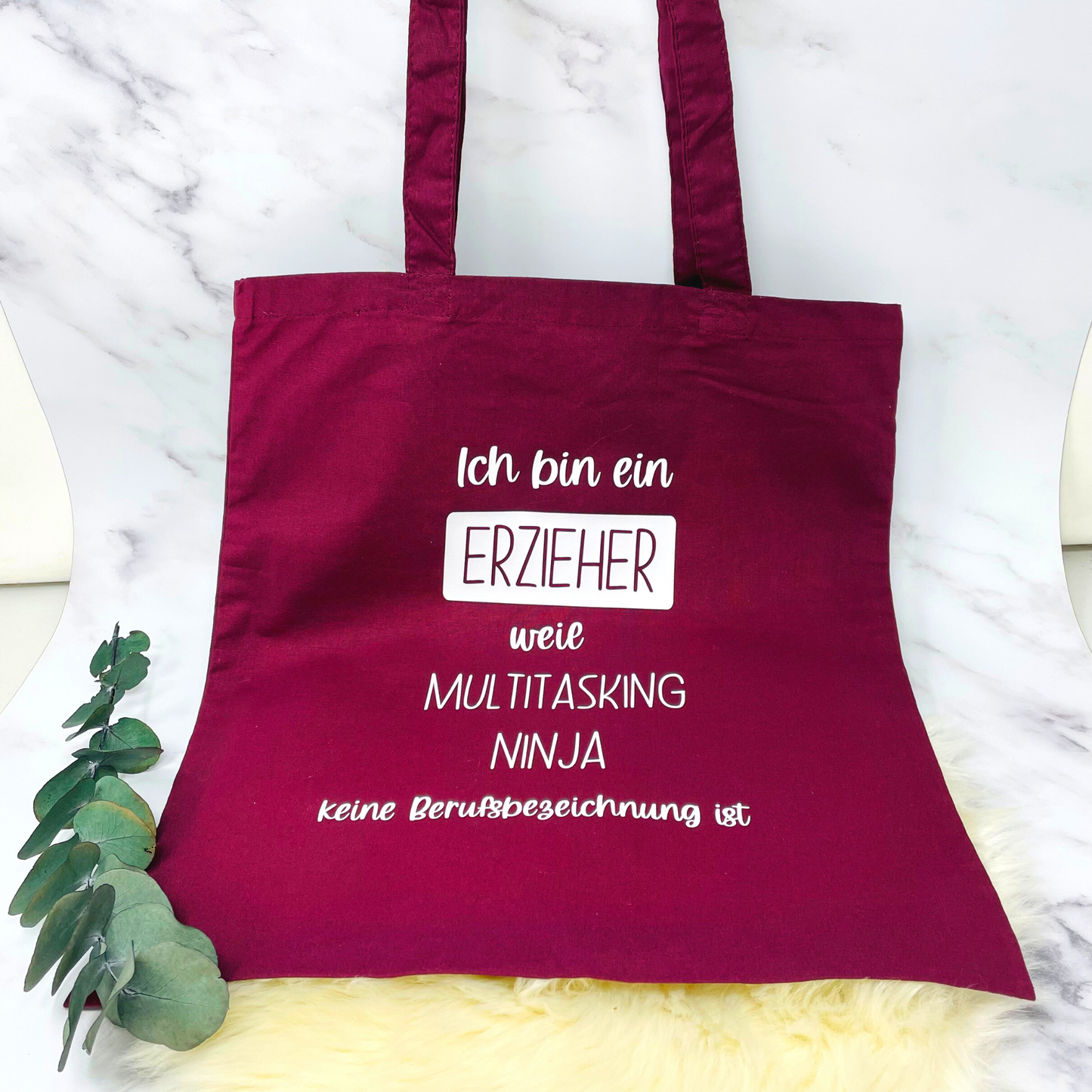 Baumwolltasche Stofftasche für den Erzieher / die Erzieherin - verschiedene Farben - Dankeschön - Abschiedsgeschenk Kita