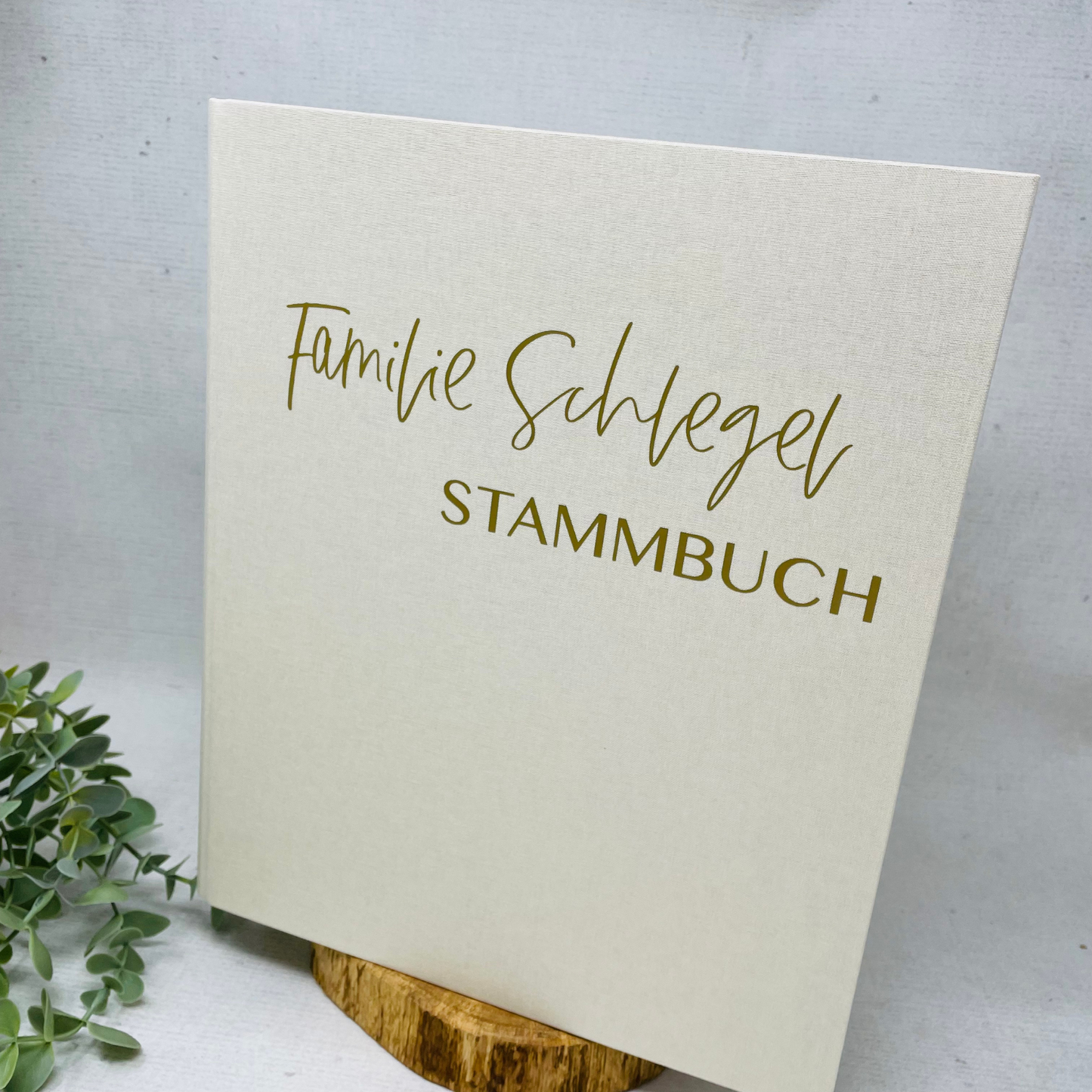 Stammbuch - Ordner Leinen - Dokumente personalisiert - Hochzeit - Mappe für Unterlagen,Dokumente - rosa, grau, sand,blau und grün - Geschenk