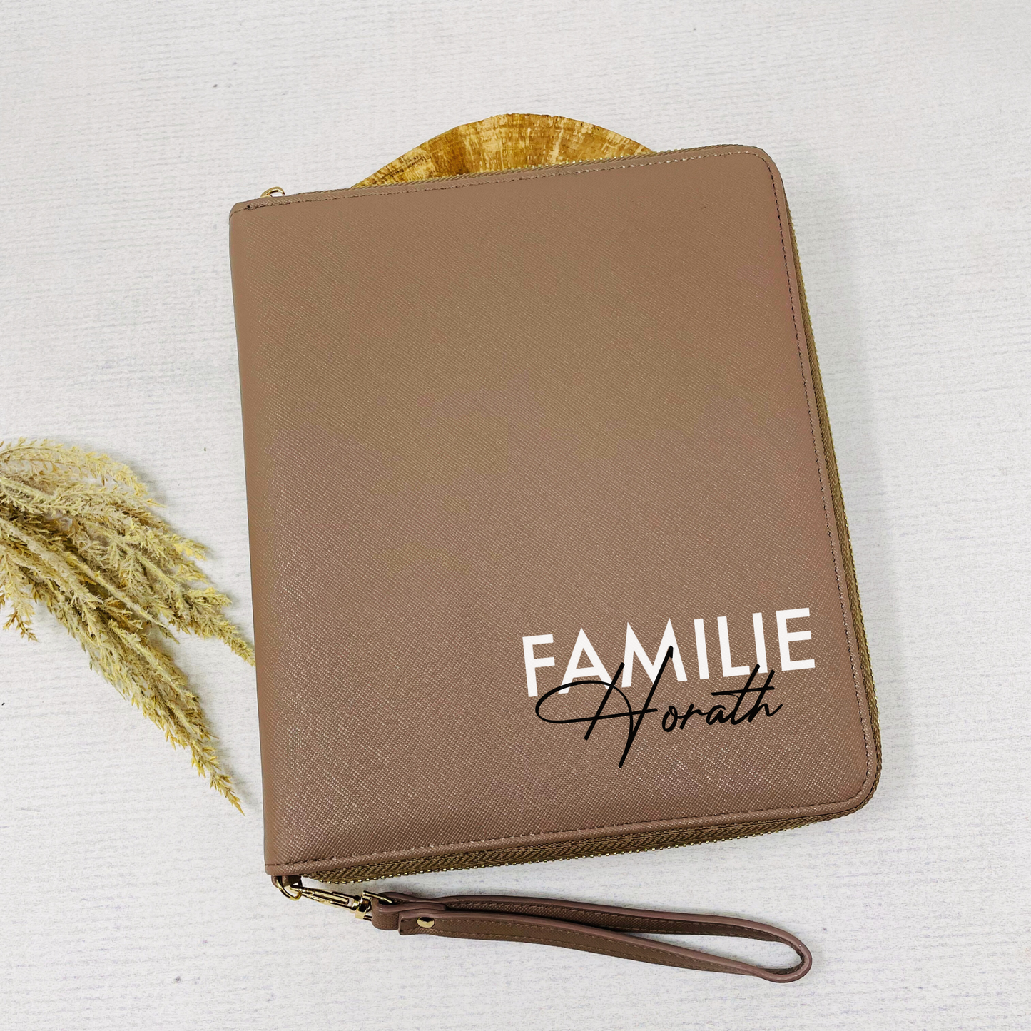 Organizer für die Familie - personalisiert mit Familie und Name - Geschenkidee, U-Heft, Impfpass - für Unterlagen Travelorganizer - Mappe für Reise