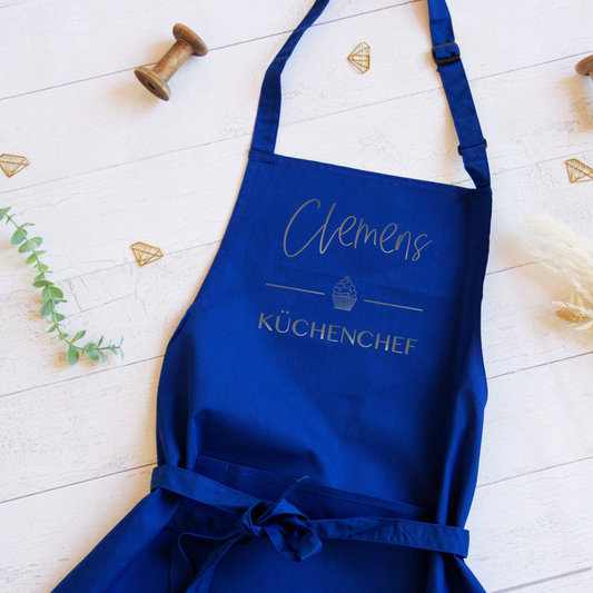 Personalisierte Schürze für Kinder & Erwachsene mit Cupcake und Namen