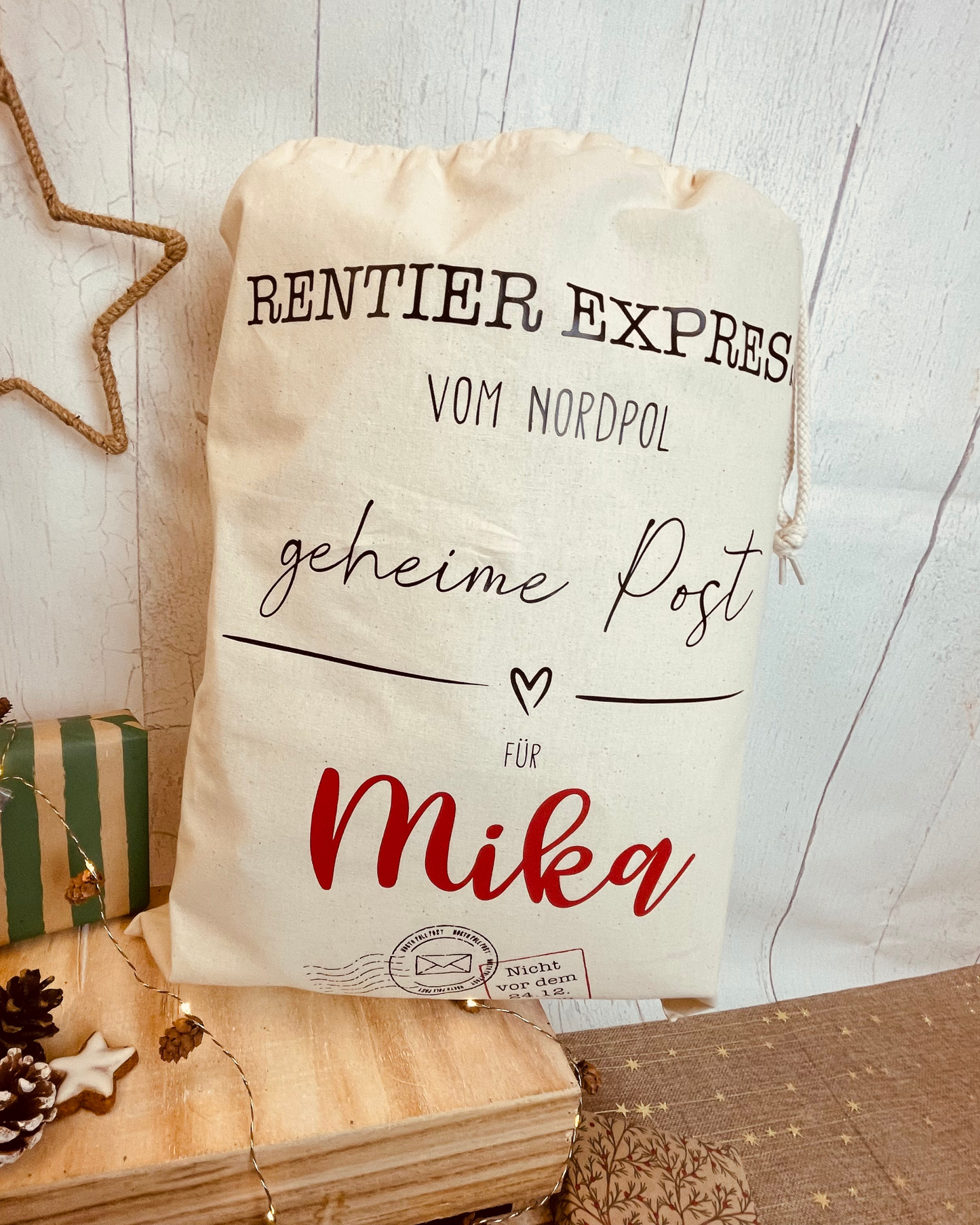 Nikolaus-Sack „Rentier Express“ – Geheime Post vom Nordpol