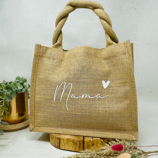Jutetasche "Mama" mit Herz – Ein liebevolles Geschenk für jeden Tag