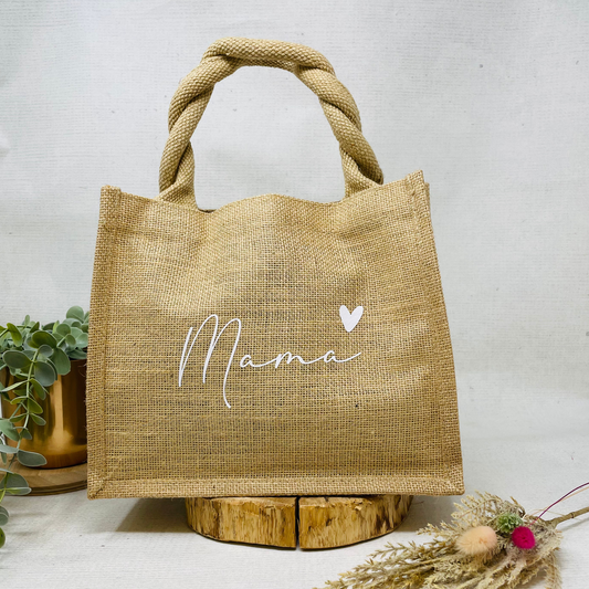 Jutetasche "Mama" mit Herz – Ein liebevolles Geschenk für jeden Tag