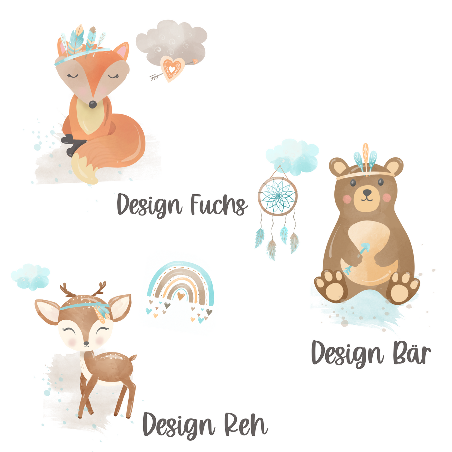 Spardose mit Name - personalisiert - Boho - Einschulung Geburt