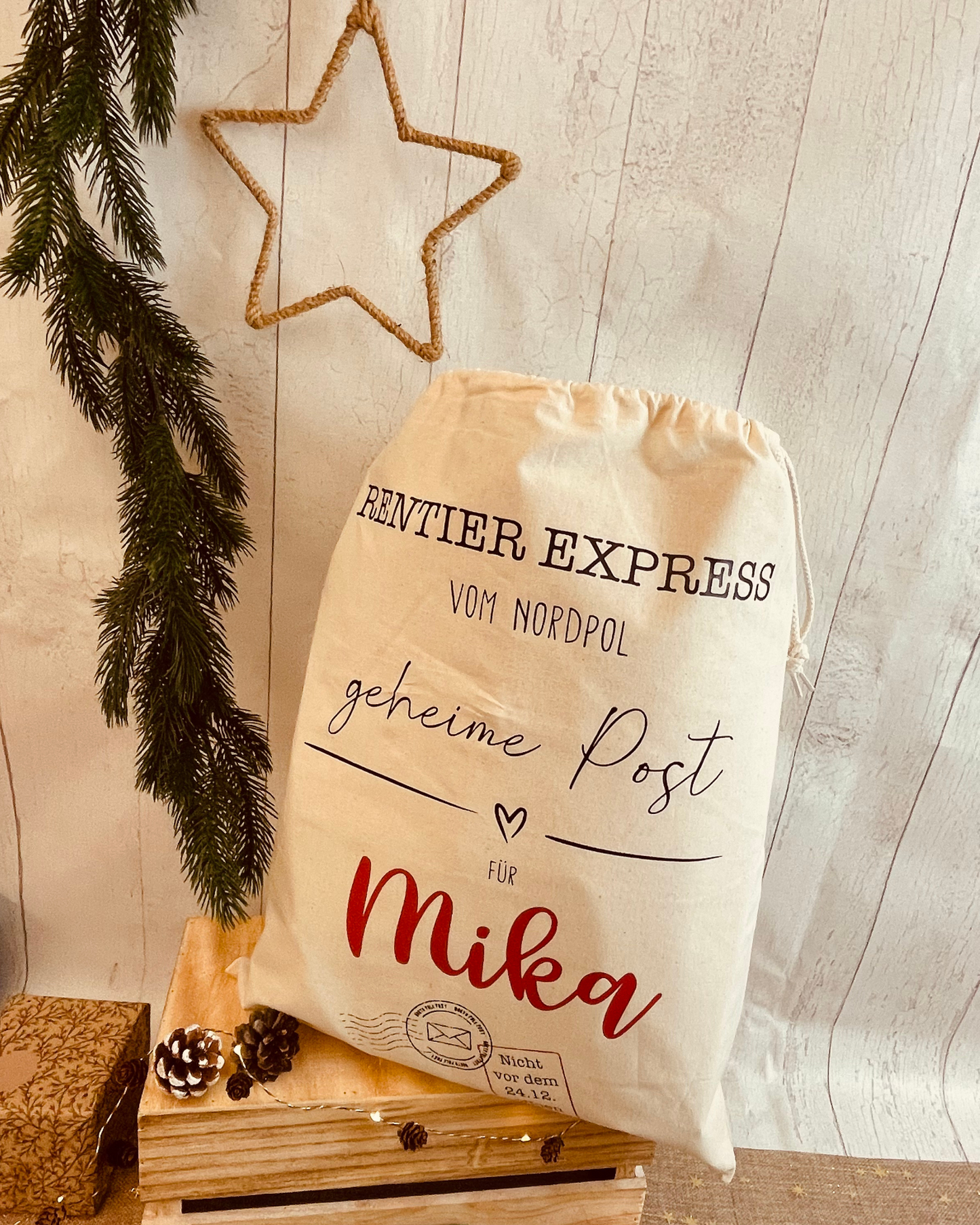 Nikolaus-Sack „Rentier Express“ – Geheime Post vom Nordpol