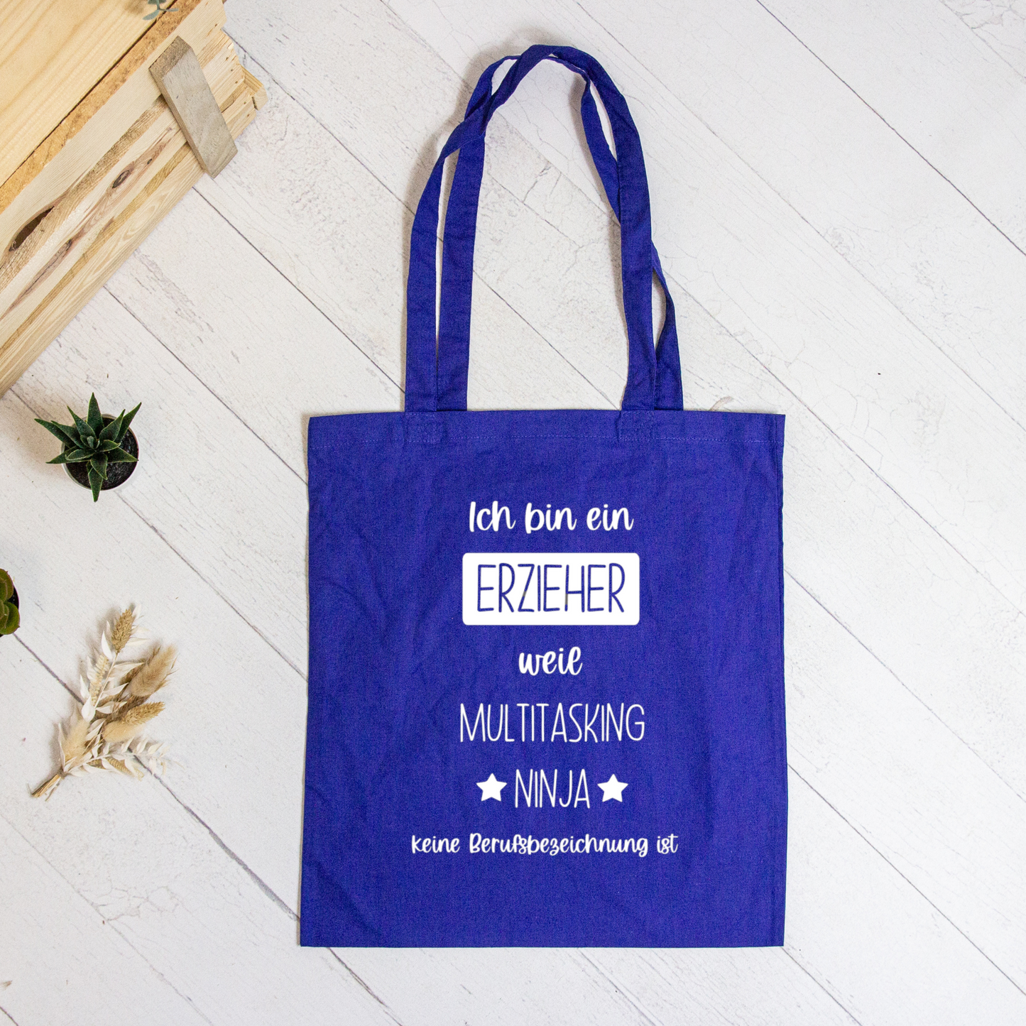 Baumwolltasche Stofftasche für den Erzieher / die Erzieherin - verschiedene Farben - Dankeschön - Abschiedsgeschenk Kita