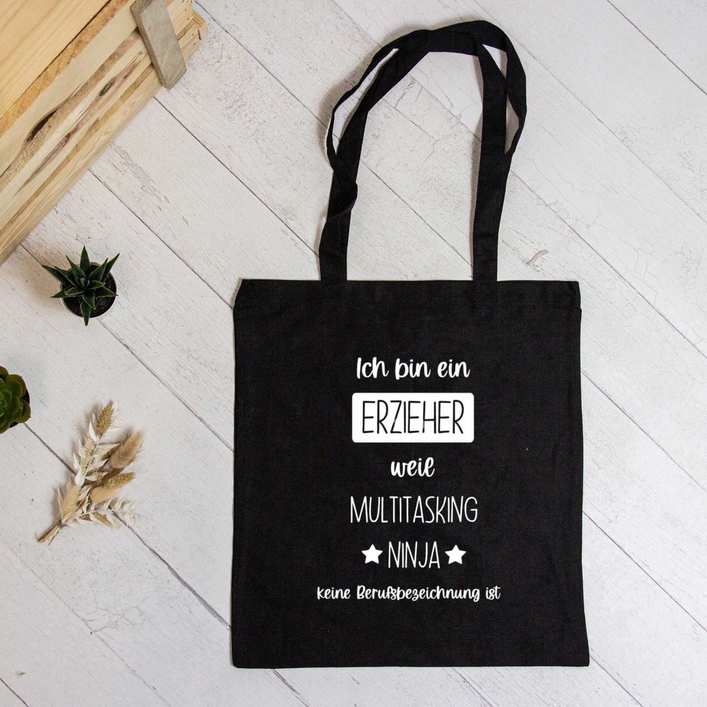 Baumwolltasche Stofftasche für den Erzieher / die Erzieherin - verschiedene Farben - Dankeschön - Abschiedsgeschenk Kita