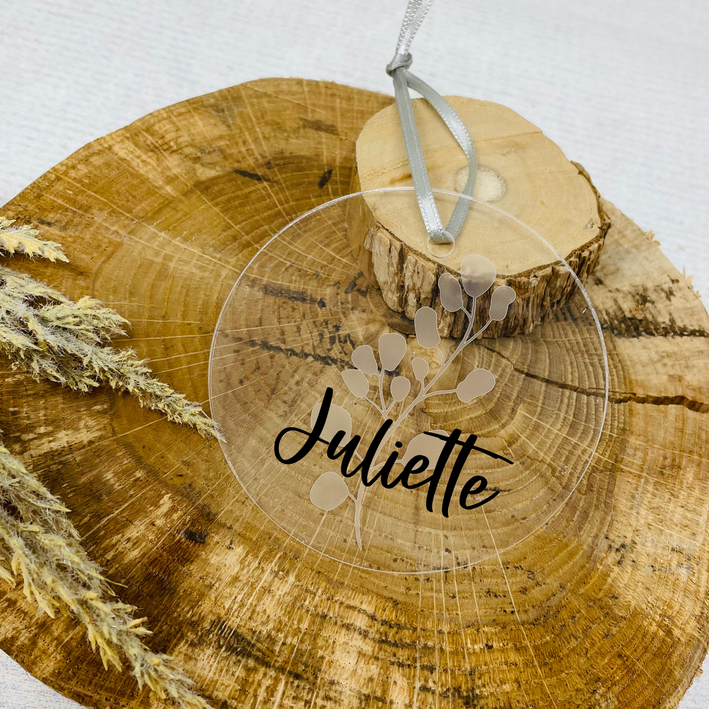 Dekoanhänger aus Acryl personalisiert - kleines Geschenk mit Name - Geschenk Einzug - Platzkarte