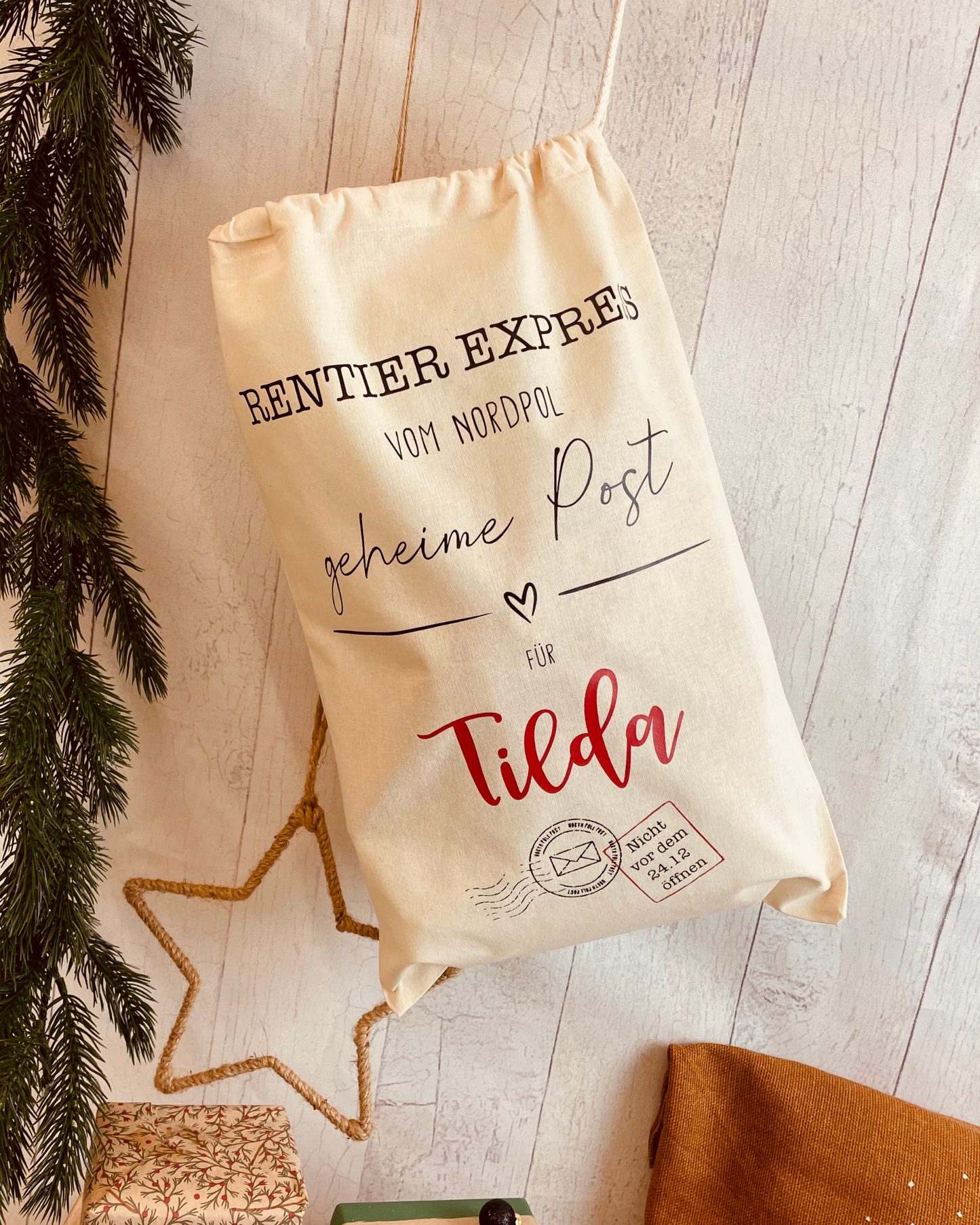 Nikolaus-Sack „Rentier Express“ – Geheime Post vom Nordpol