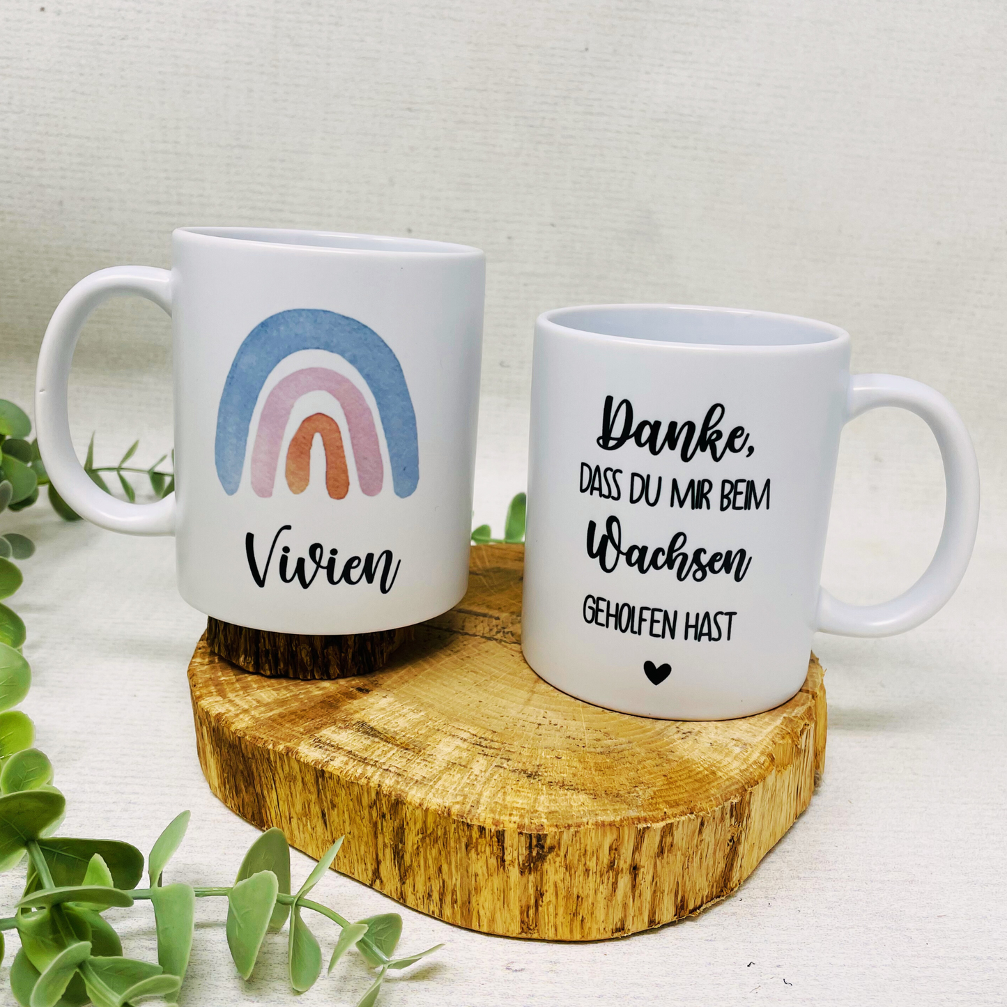 Tasse Danke dass du mir beim Wachsen geholfen hast - Abschiedsgeschenk Kindergarten - Geschenk Erzieherin Tagesmutter