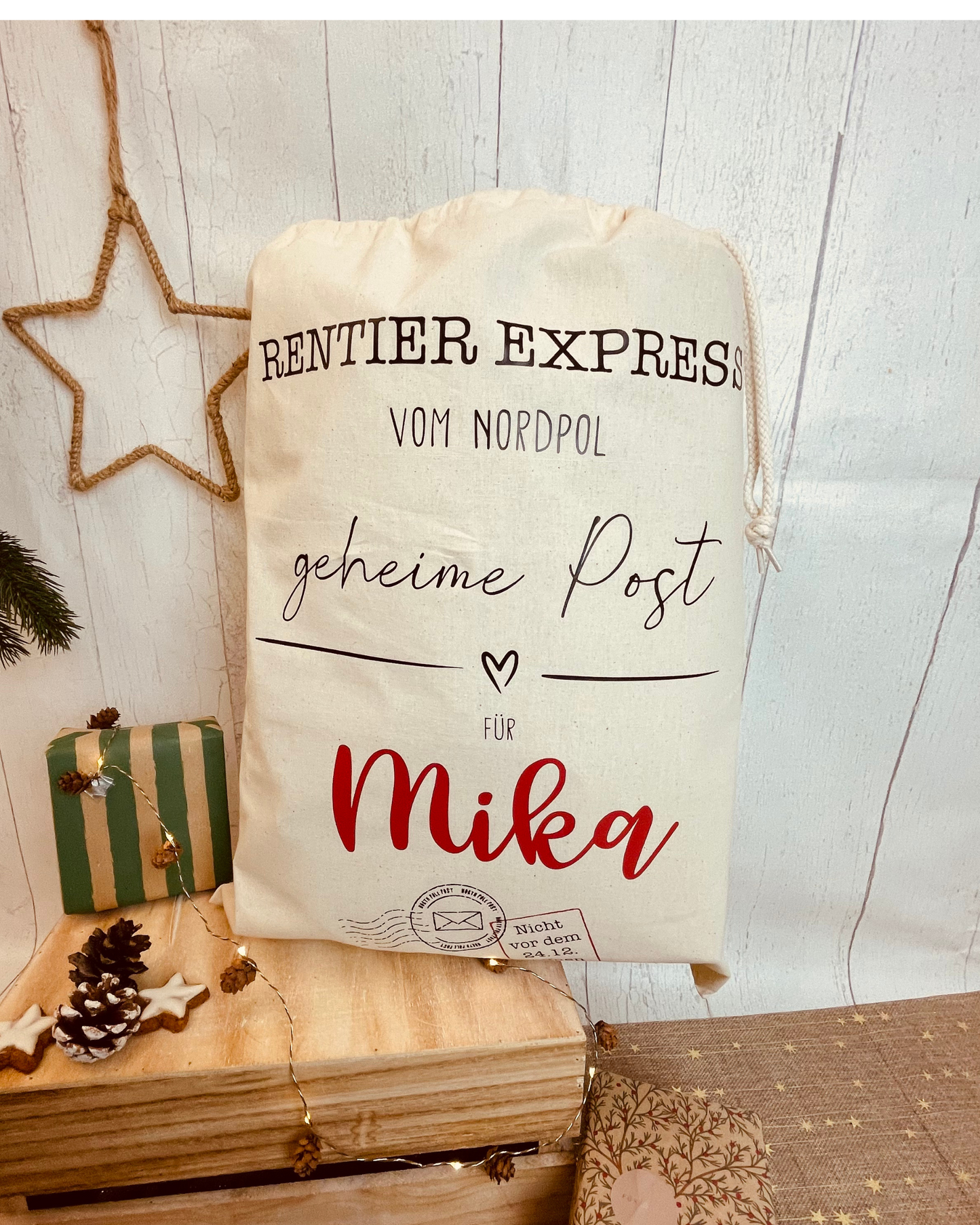 Nikolaus-Sack „Rentier Express“ – Geheime Post vom Nordpol