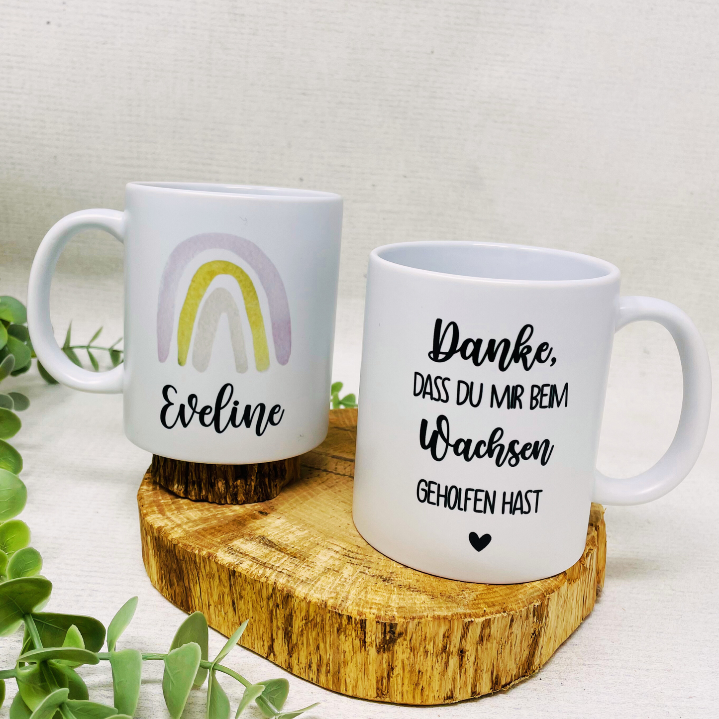 Tasse Danke dass du mir beim Wachsen geholfen hast - Abschiedsgeschenk Kindergarten - Geschenk Erzieherin Tagesmutter