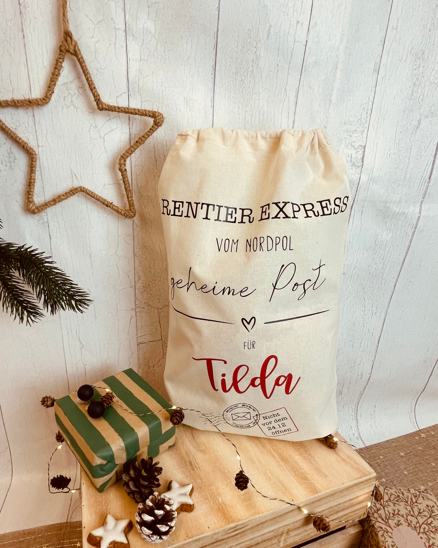 Nikolaus-Sack „Rentier Express“ – Geheime Post vom Nordpol