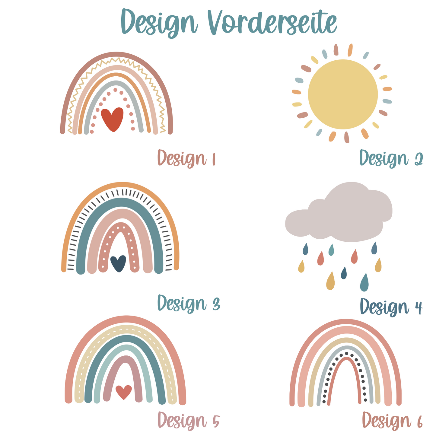 Personalisierte Spardose mit Boho-Regenbogen – Das perfekte Geschenk zur Kommunion, Geburt oder Taufe