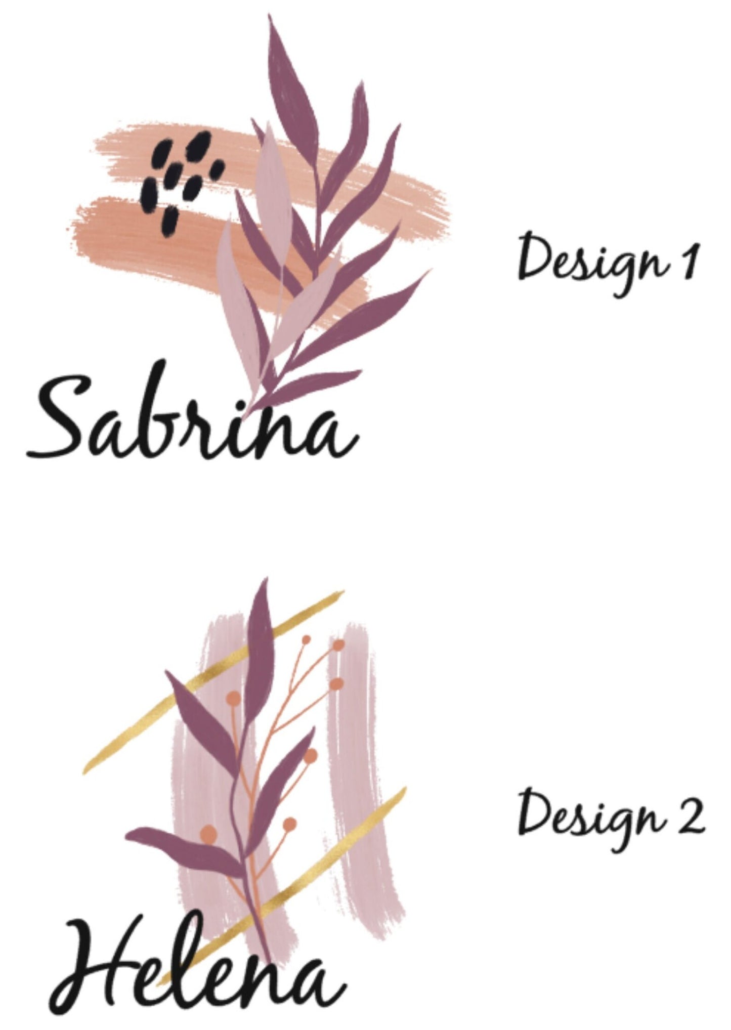 Schmuckaufbewahrung Etui - personalisiert mit Namen und floralem Design- Geschenk Kommunion Einschulung Geburtstag - altweiß