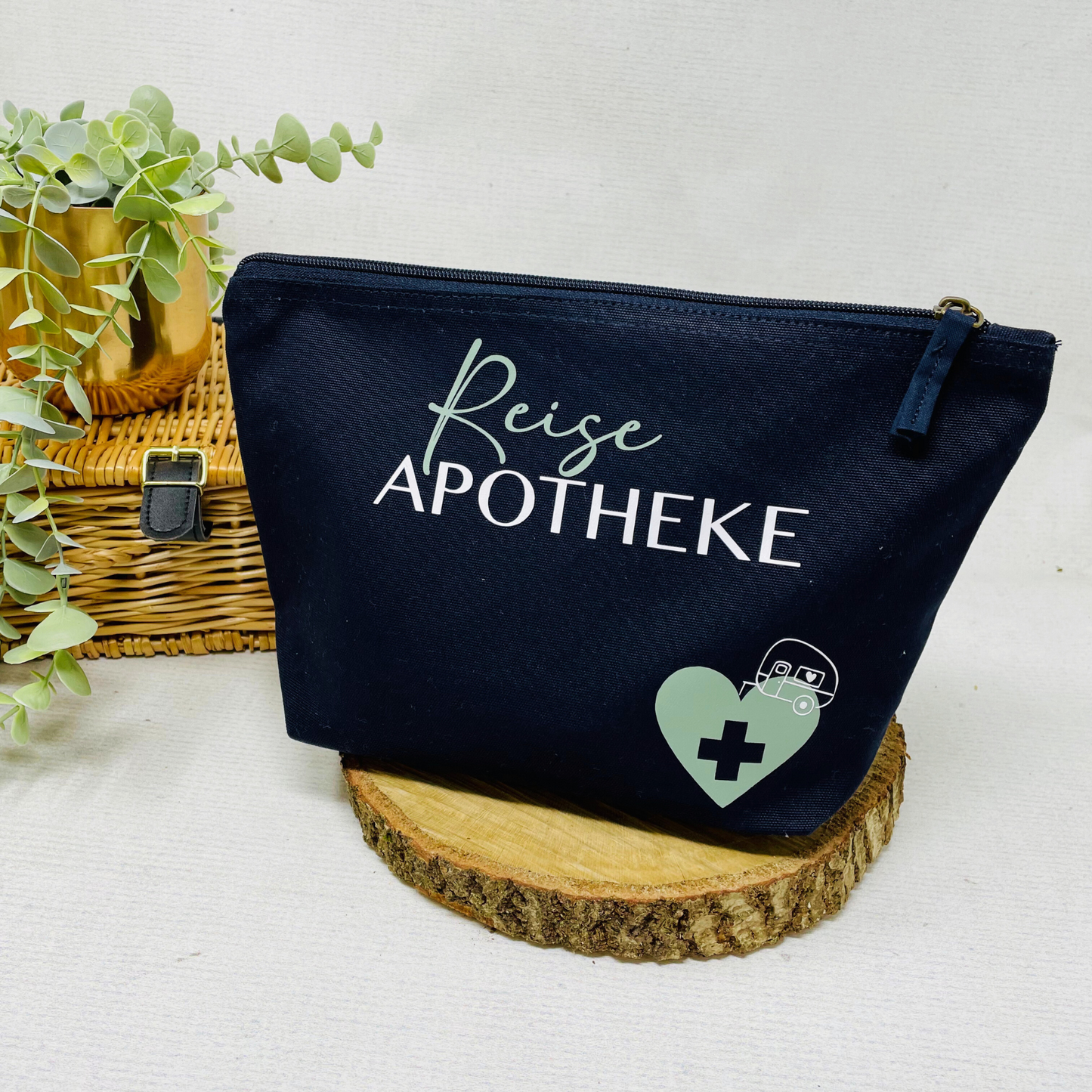 Personalisierte Kosmetiktasche – Perfekt als Reiseapotheke Design Wohnwagen