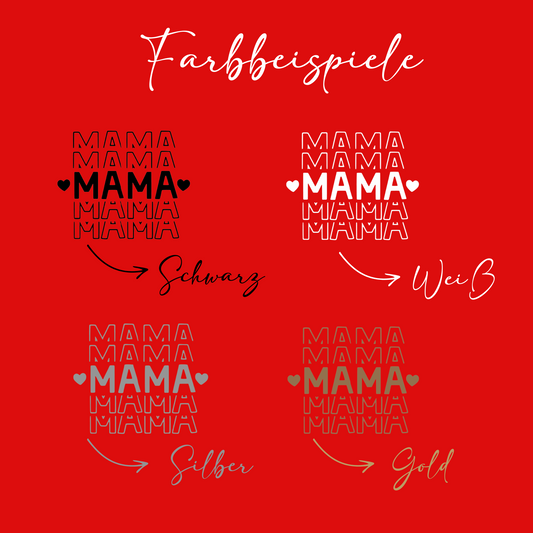Geschenk Muttertag oder Geburtstag für die beste Mama - Schmucketui rot -  ideal für die Reise