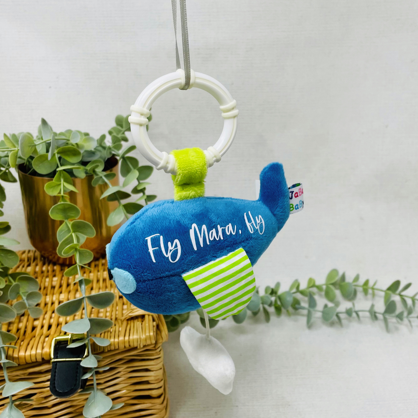 Personalisierte Spieluhr "Flugzeug" – Ein liebevolles Geschenk zur Geburt