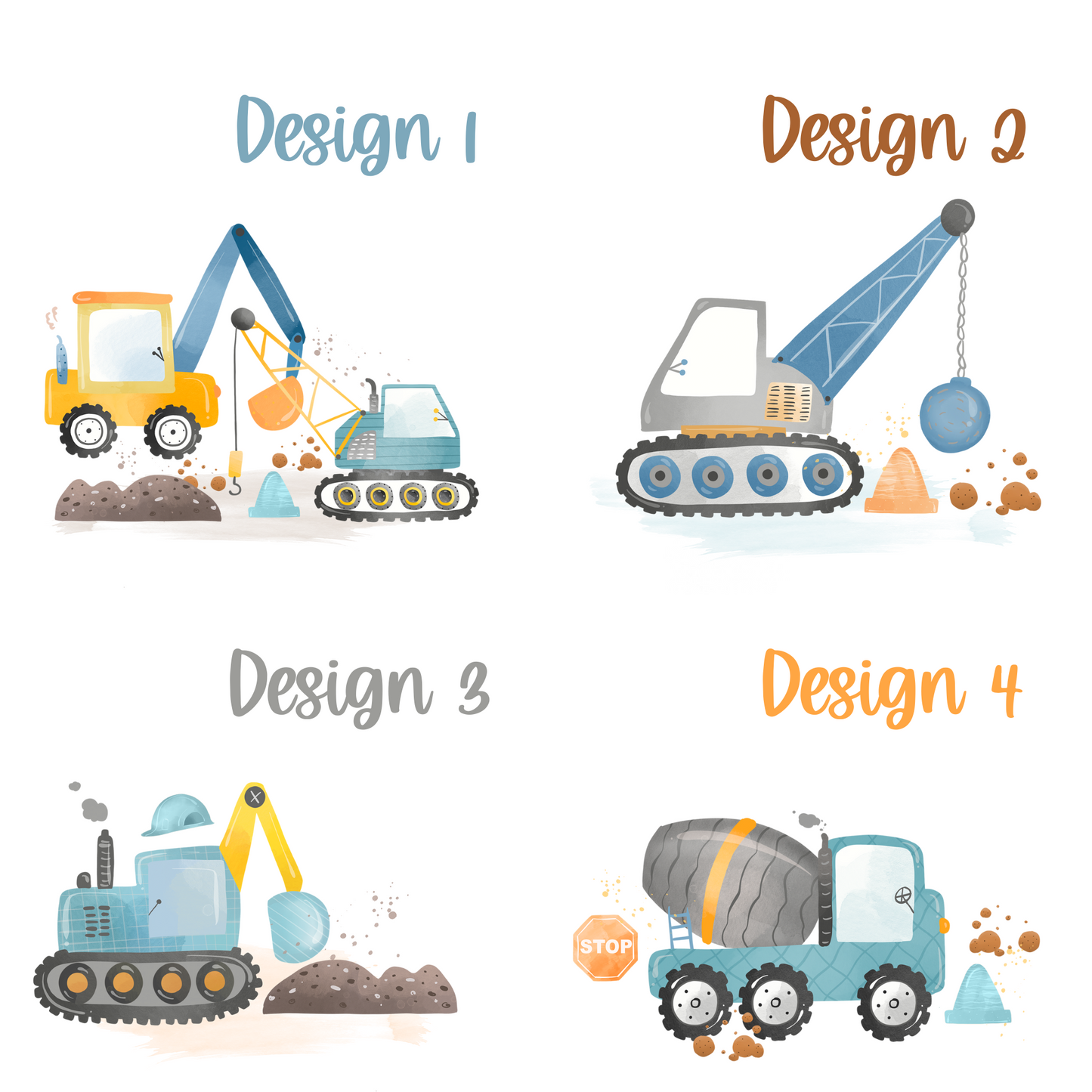 Tasse Emailletasse Kindertasse Becher personalisiert - Jungs Design Baustelle