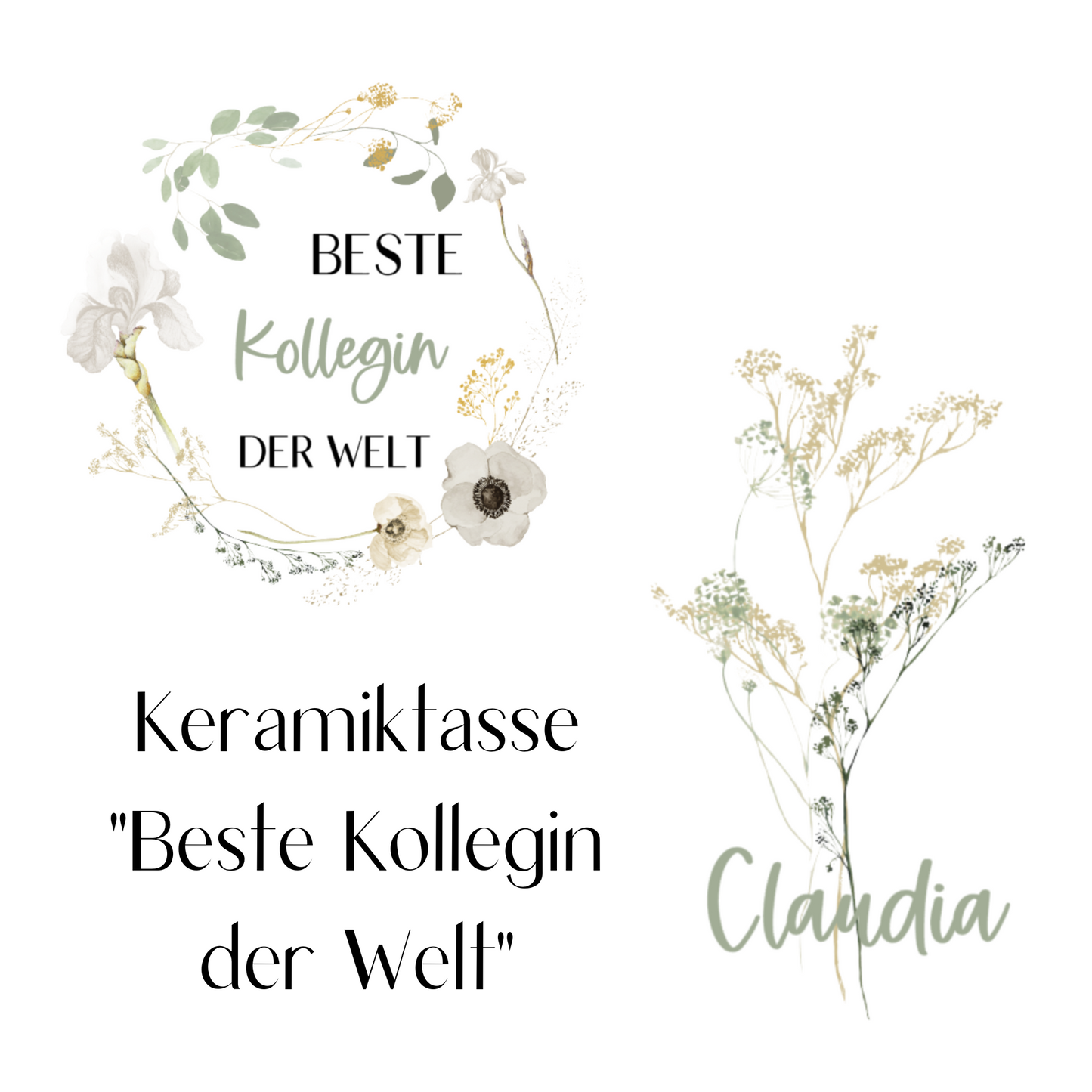 Tasse beste KOLLEGIN der Welt - Abschiedsgeschenk Arbeitskollegin Rente Mutterschutz - Geschenk Geburtstag Wichtelgeschenk Jubiläum