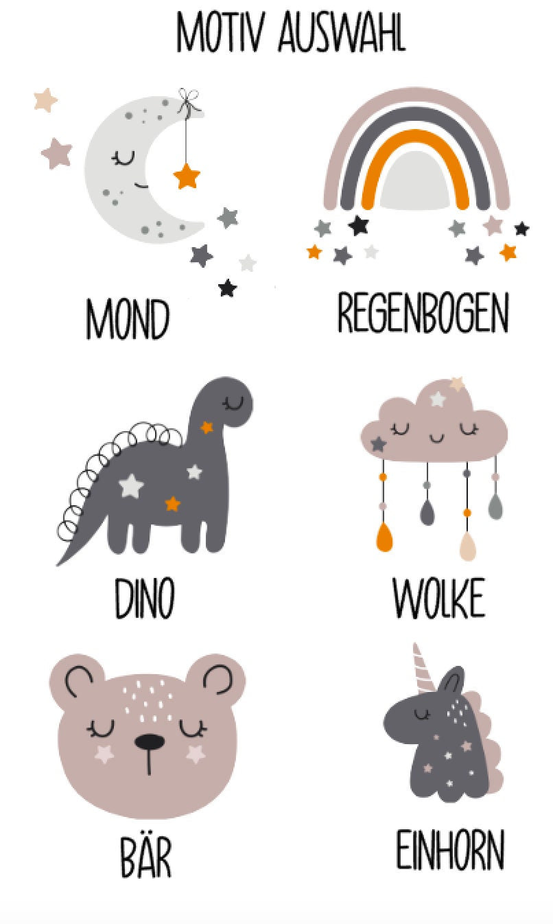 Geschenkidee Geburt beste Freundin Kommunion - Tasse Emaille Becher - personalisiert - 6 neutrale Motive