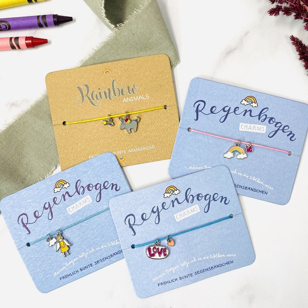 Schmuckschatulle Etui Mädchen - Geschenk Kommunion Einschulung Geburtstag - personalisiert mit Regenbogen und Namen - ROSA