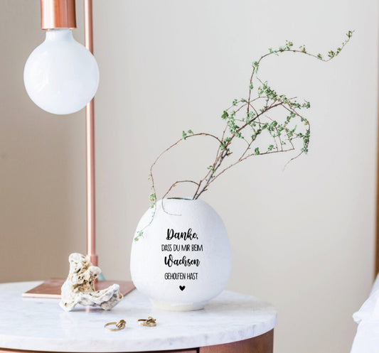 Danke, dass du mir beim Wachsen geholfen hast - Aufkleber für den Blumentopf - Erzieher Geschenk, Danke für Kindergarten