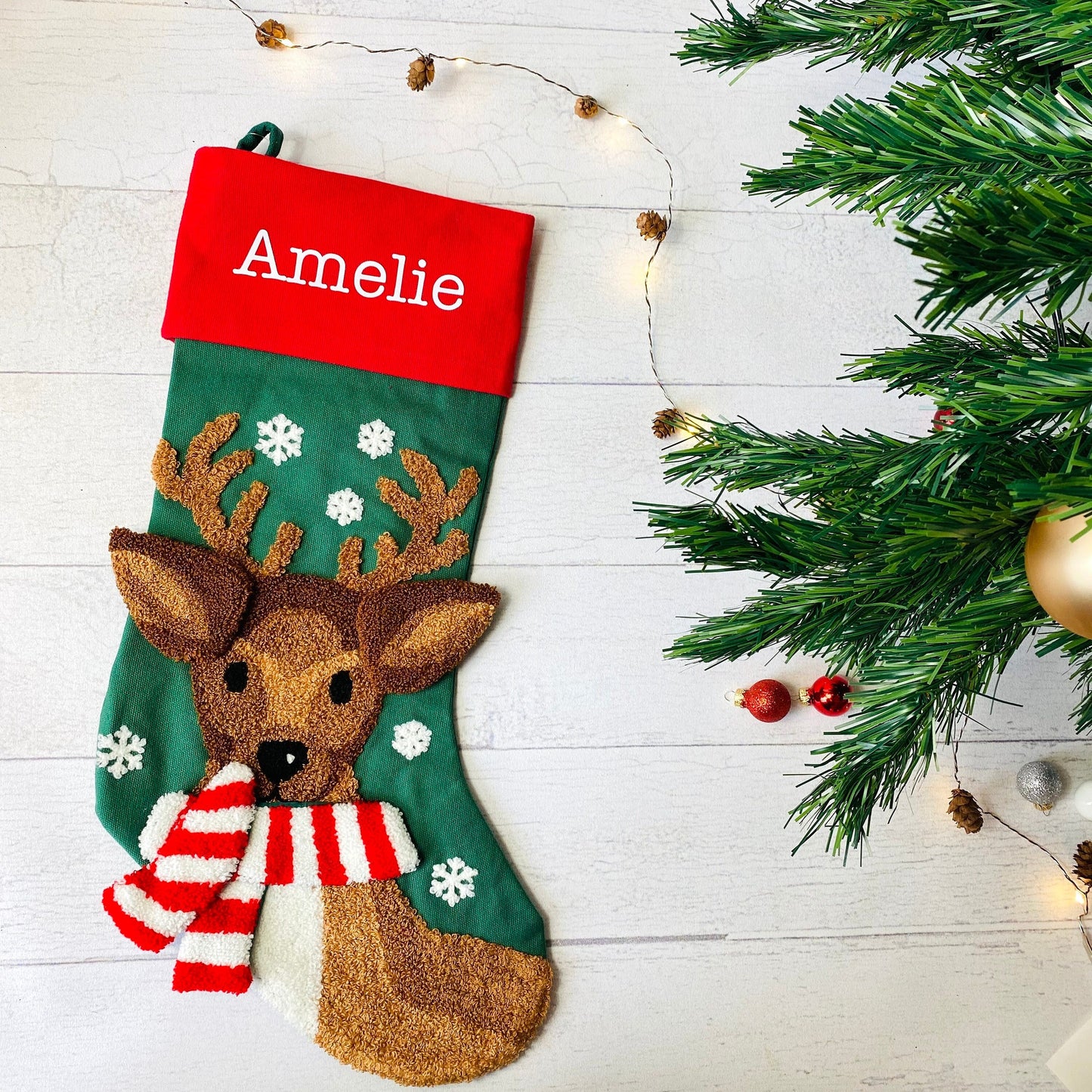 Personalisierter Nikolausstrumpf mit Rentier – Ein Highlight für die Weihnachtszeit