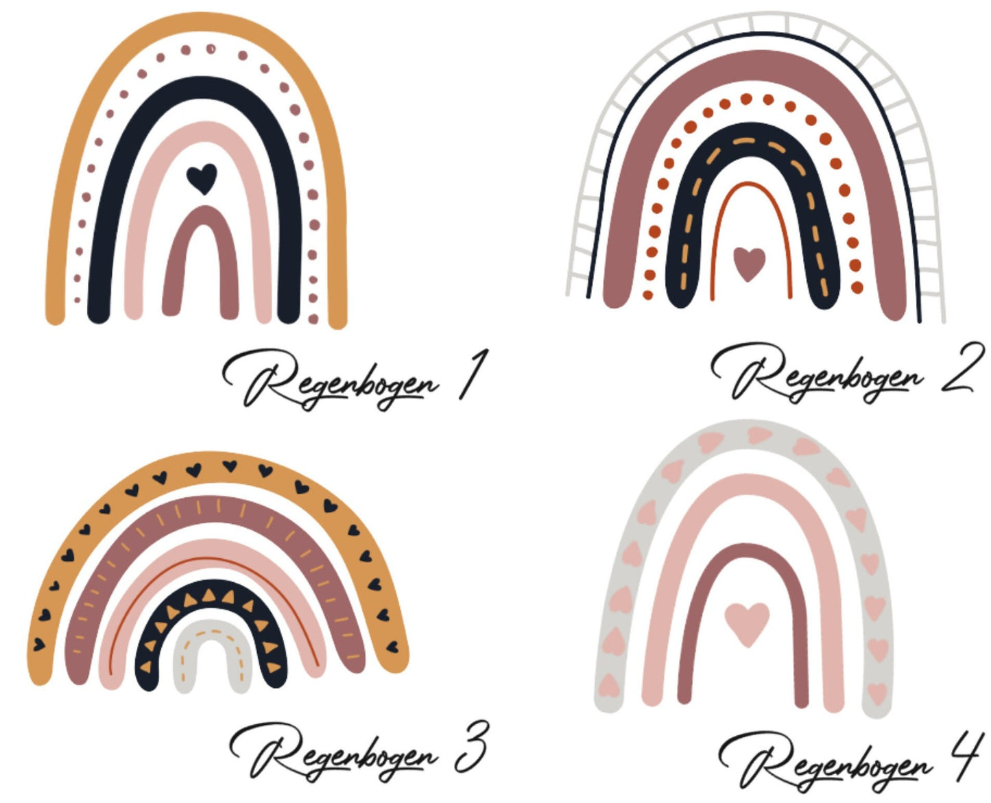 Schmucketui rot - personalisiert mit Namen und Regenbogen- Geschenk Kommunion Einschulung Geburtstag - Reiseetui - Schmuckschatulle