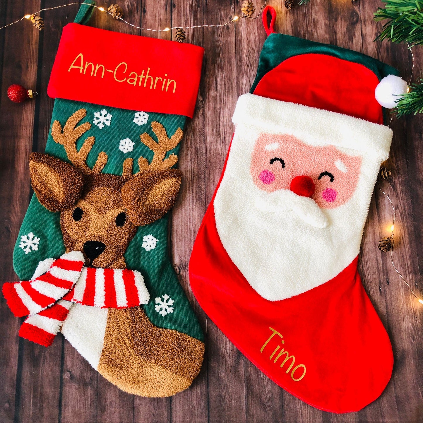 Personalisierter Nikolausstrumpf mit Rentier – Ein Highlight für die Weihnachtszeit