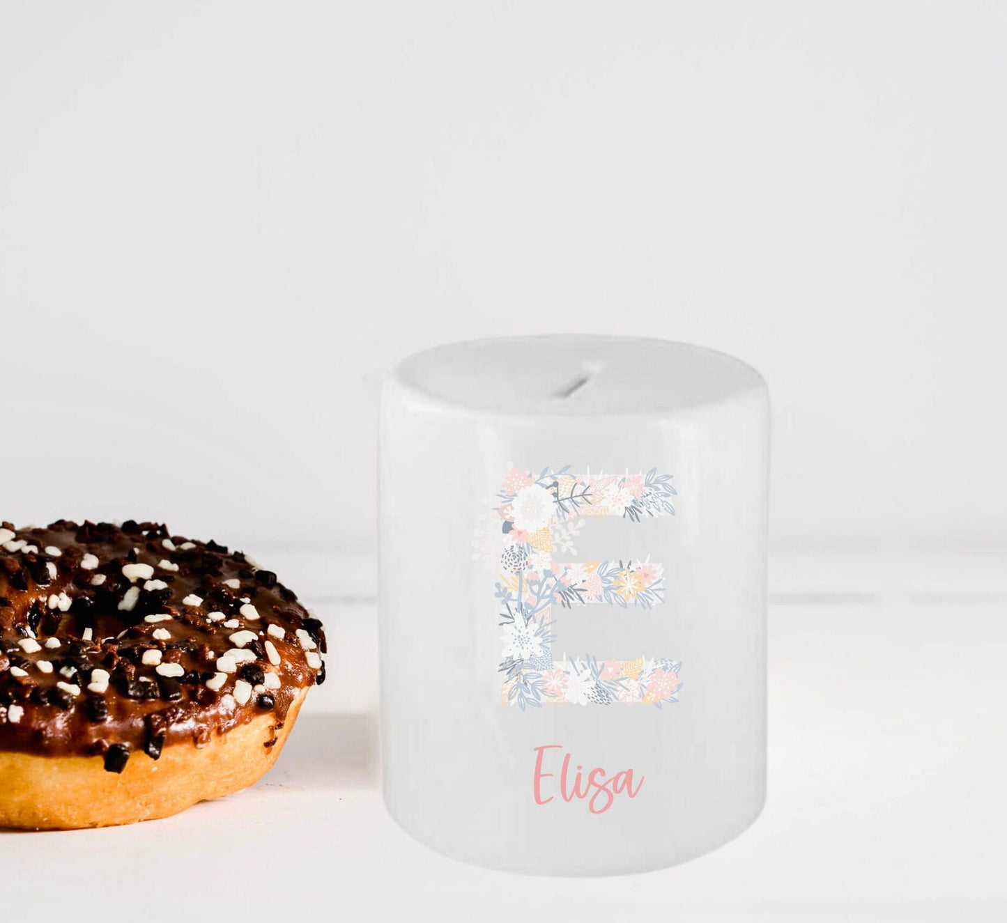 Spardose mit Name - personalisiert - Einschulung Geburt - Design Floral