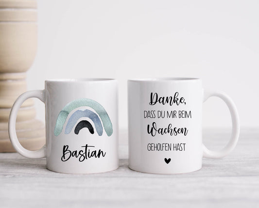 Tasse Danke dass du mir beim Wachsen geholfen hast - Abschiedsgeschenk Kindergarten - Geschenk Erzieher Lehrer