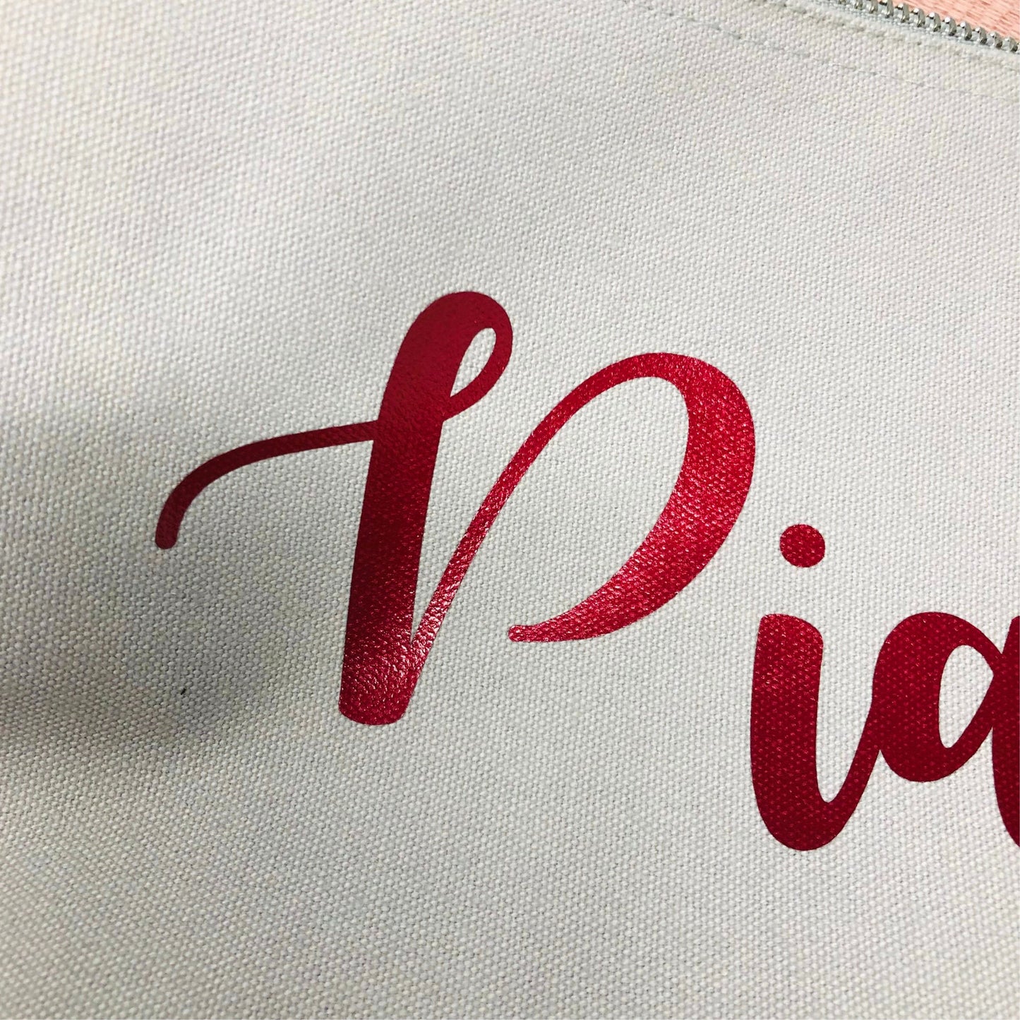 Überraschungsgeschenk - Kosmetikbeutel mit geheimer Nachricht innen - außen mit Name