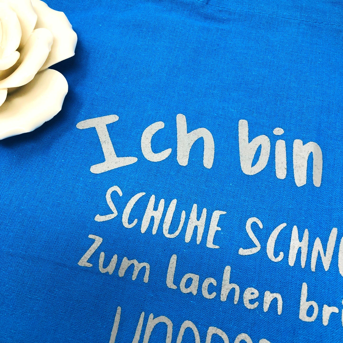 Baumwolltasche Stofftasche fรผr die Erzieherin - blau - Dankeschรถn - Abschiedsgeschenk Kita