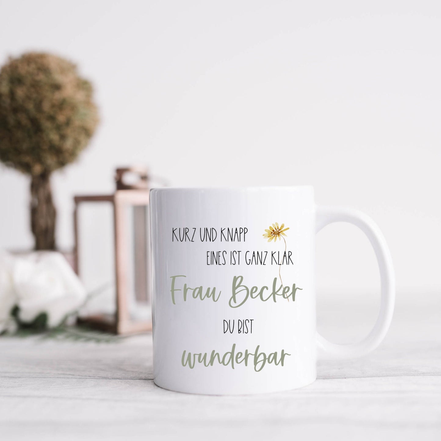 Geschenk Hebamme, Lehrerin, Erzieherin, Tagesmutter - Tasse Danke du bist WUNDERBAR - Abschiedsgeschenk Kindergarten -