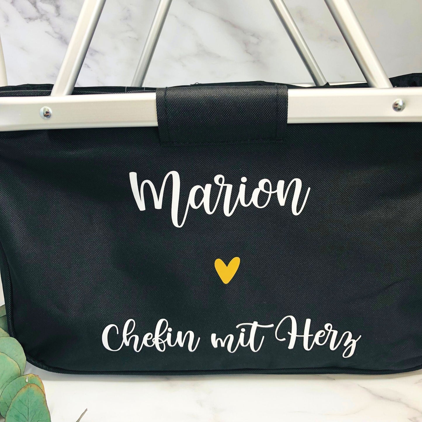 Tolles Abschiedsgeschenk Kindergarten - Einkaufskorb mit Wunschtitel personalisiert