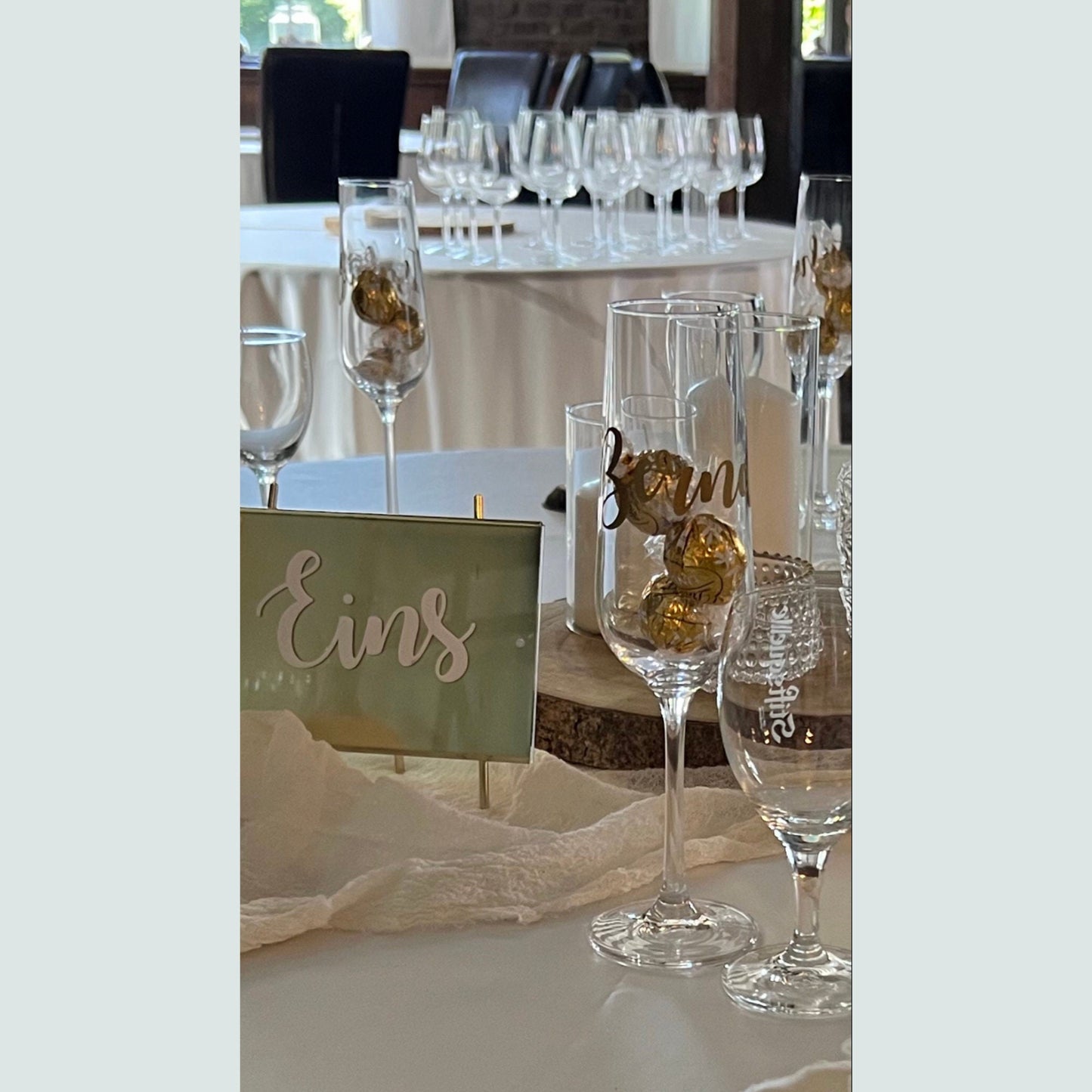 Sticker - Glassticker - Aufkleber für Gläser - Tischkarte - Namenssticker - verschiedene Farben -