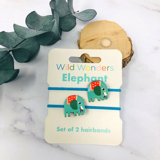 Haargummis Elefant - tolle Ergänzung zu unseren Schmucketuis - 2er Pack - Geschenk Mädchen
