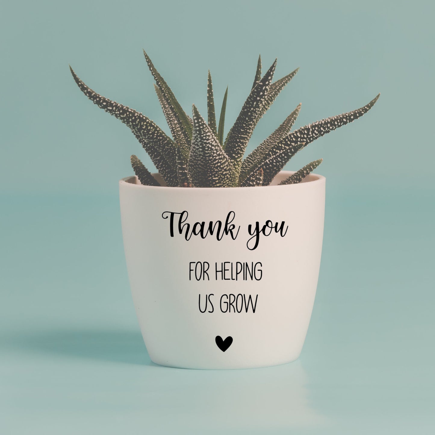 Thank you for helping us grow - Aufkleber für den Blumentopf - Erzieher Geschenk, Danke für Kindergarten ENGLISCHE VERSION