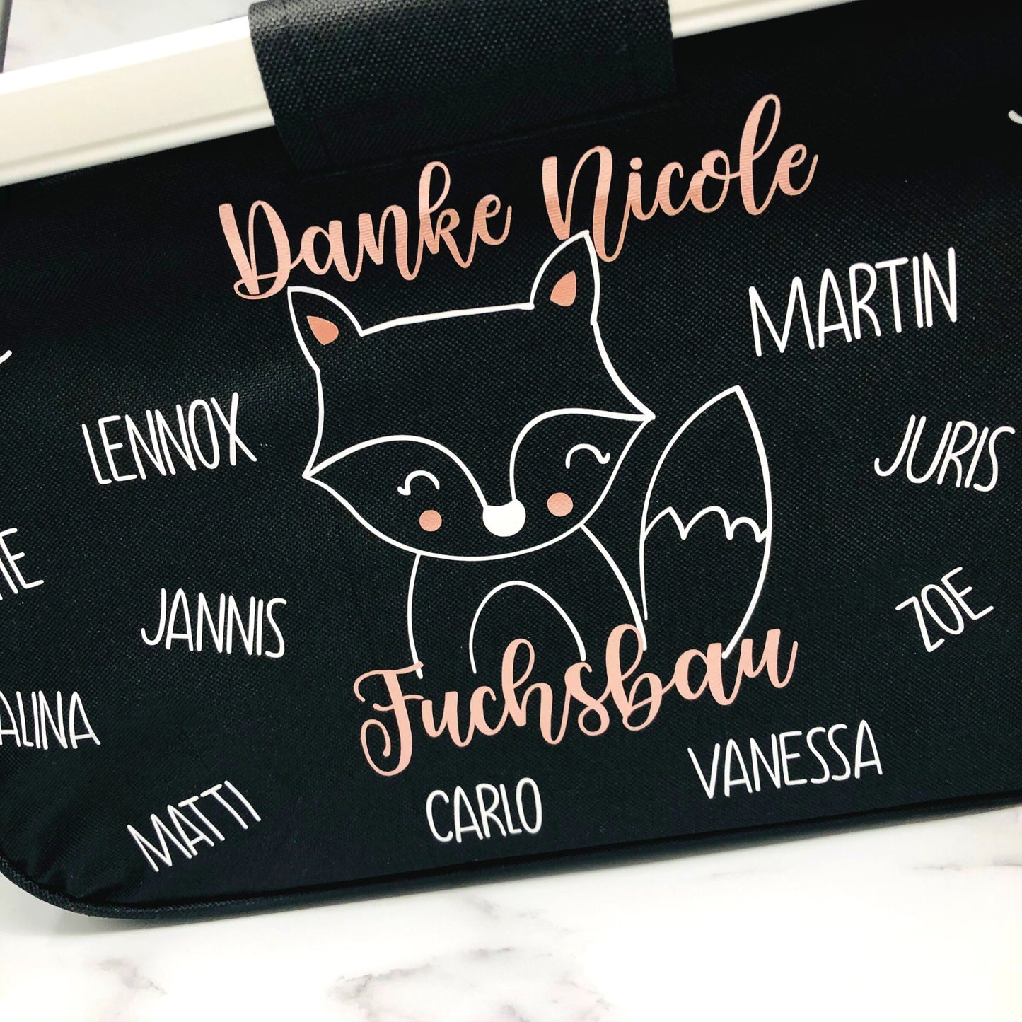 Abschiedsgeschenk für die Lehrerin - individueller Einkaufskorb