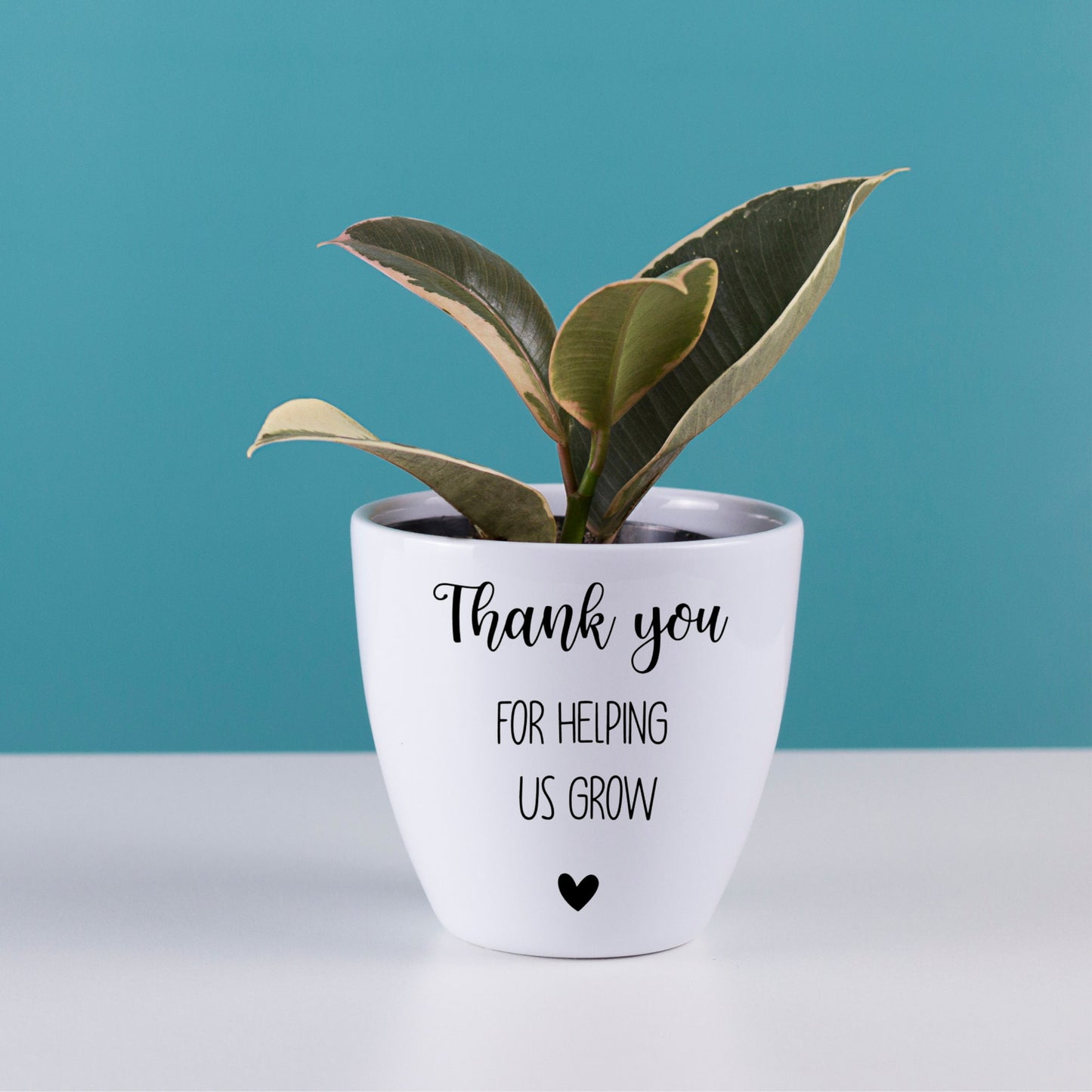 Thank you for helping us grow - Aufkleber für den Blumentopf - Erzieher Geschenk, Danke für Kindergarten ENGLISCHE VERSION