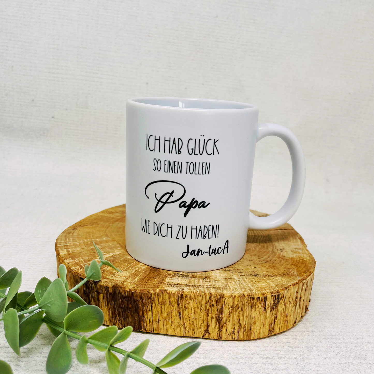 Tasse bester Papa Vatertag Geburtstag Homeoffice - Kaffeetasse Emaille Becher Papa Glück