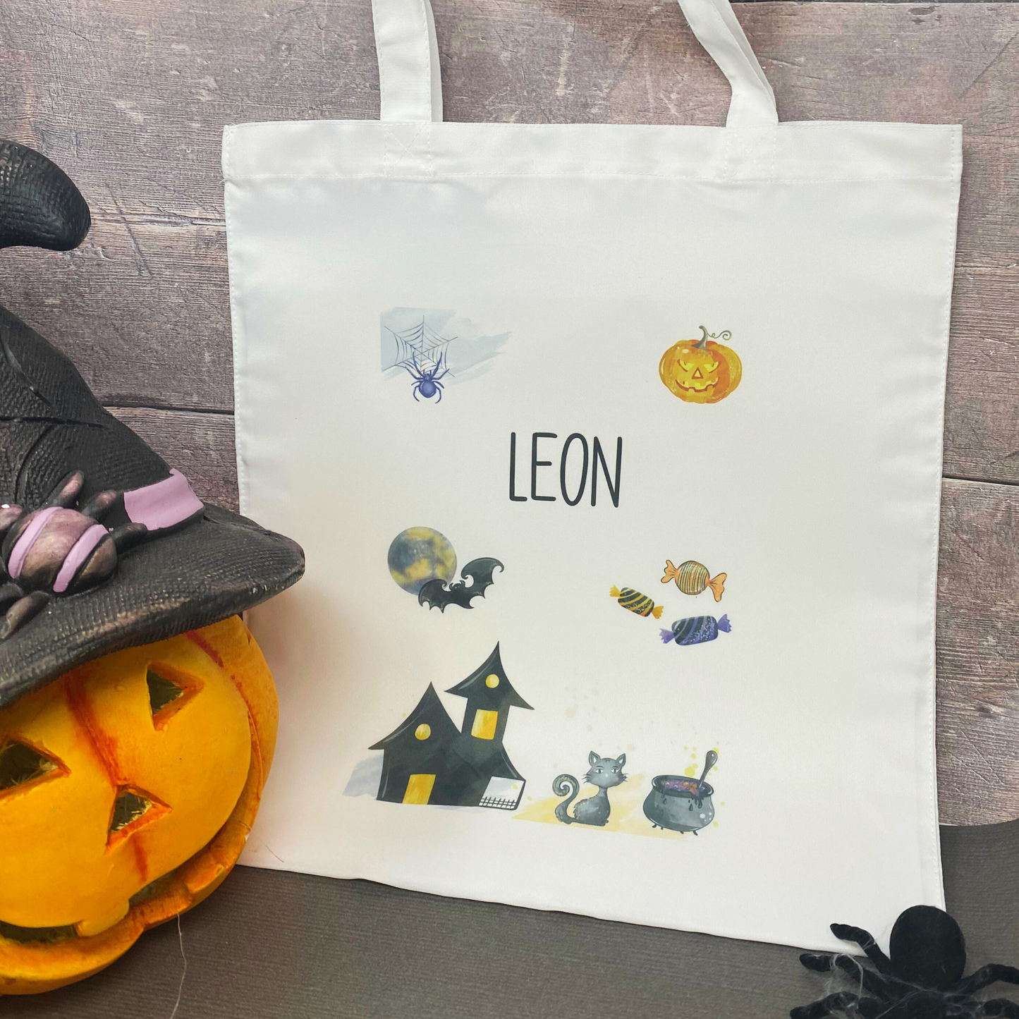 Beutel Tasche Halloween Kinder - personalisiert - Süßigkeiten - Trick or Treat