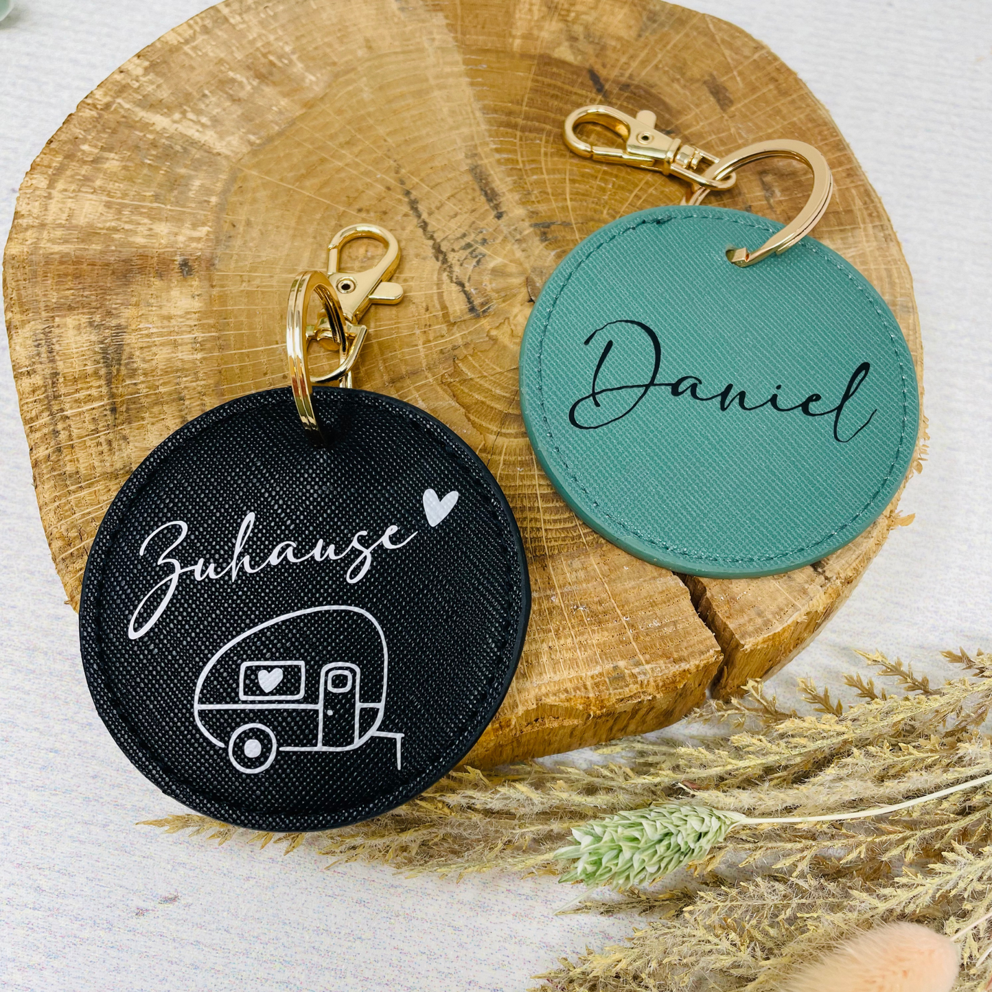 Personalisierter Schlüsselanhänger im Wohnwagen-Design – Dein "Zuhause" für unterwegs